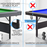 Tableblade™ FOLD (6-Foot) 2 In 1 Multigame Table