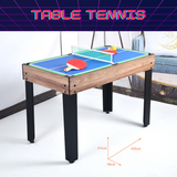 Tableblade™ WALNUT MINI (4-Foot) 4 In 1 Multigame Table